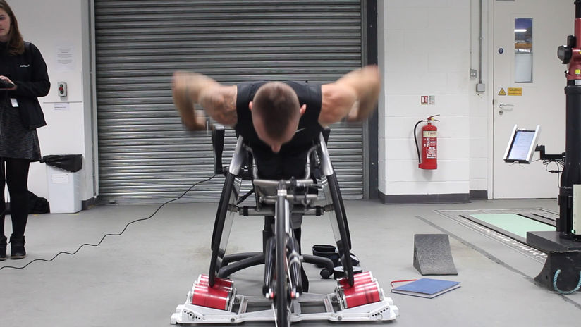 Sprint testing on the rollers